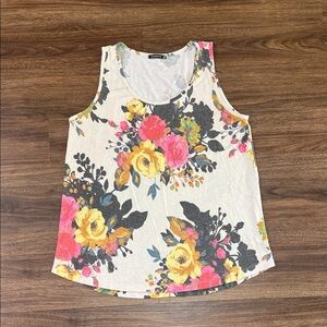 Staccato Floral Tank Top